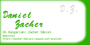 daniel zacher business card